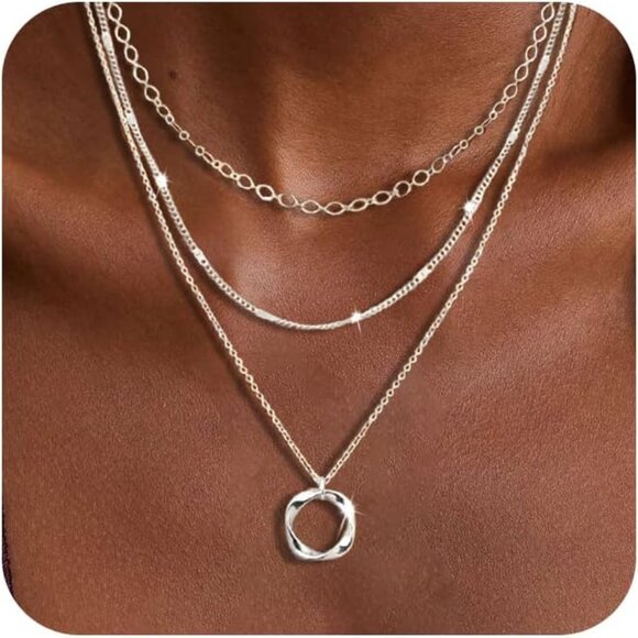 Jewelry - Sterling Silver Choker Necklaces for Women Chain Necklace Set